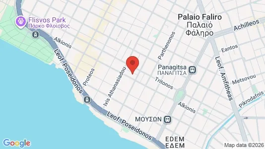 Apartments for rent i Palaio Faliro - kort over placeringen