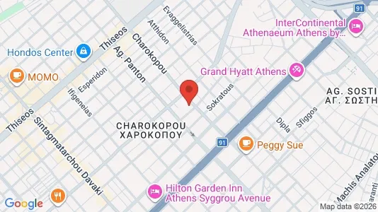 Apartments for rent i Kallithea - kort over placeringen