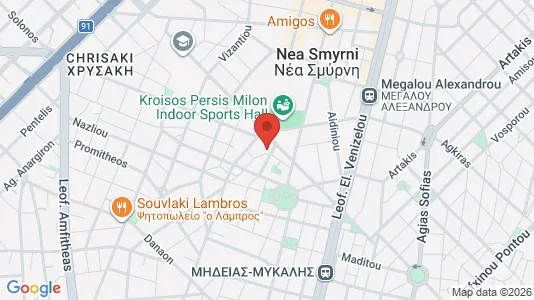 Apartments for rent i Nea Smyrni - kort over placeringen