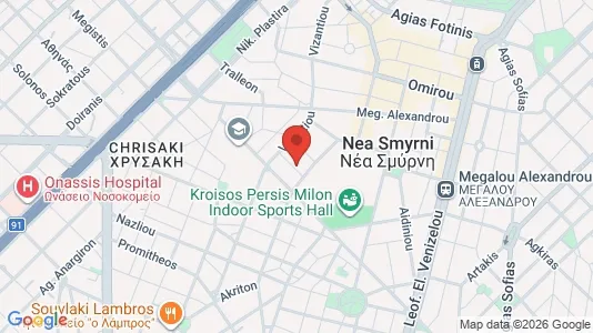 Apartments for rent i Nea Smyrni - kort over placeringen