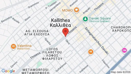 Apartments for rent i Kallithea - kort over placeringen