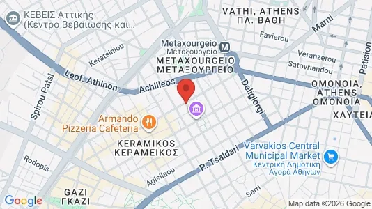 Apartments for rent i Athens Gazi - kort over placeringen