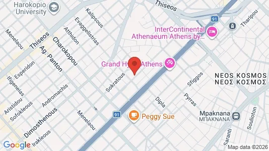 Apartments for rent i Kallithea - kort over placeringen