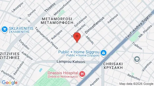 Apartments for rent i Kallithea - kort over placeringen