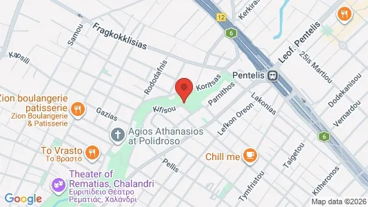 Apartments for rent i Agia Paraskevi - kort over placeringen