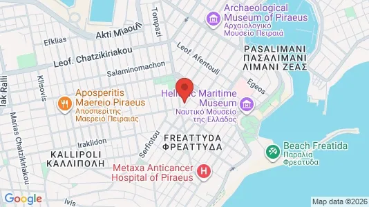 Apartments for rent i Piraeus - kort over placeringen