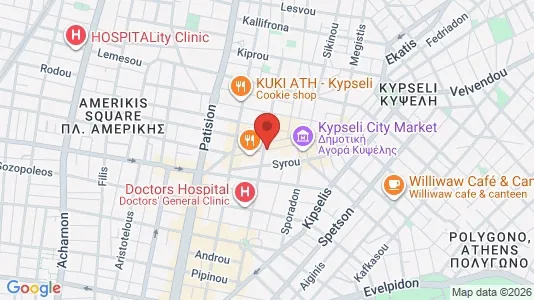 Apartments for rent i Athens Agios Nikolaos - kort over placeringen