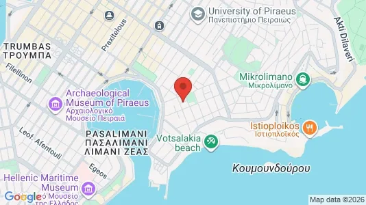 Apartments for rent i Piraeus - kort over placeringen