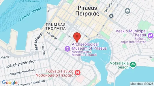 Apartments for rent i Piraeus - kort over placeringen