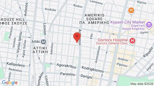 Apartments for rent i Athens Agios Nikolaos - kort over placeringen