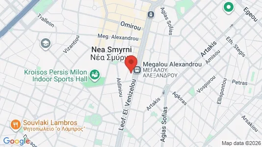 Apartments for rent i Nea Smyrni - kort over placeringen