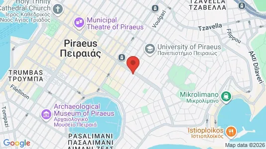 Apartments for rent i Piraeus - kort over placeringen