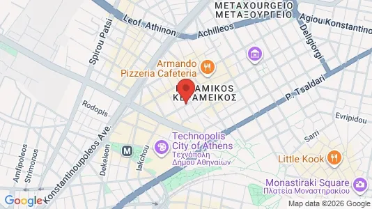 Apartments for rent i Athens Gazi - kort over placeringen