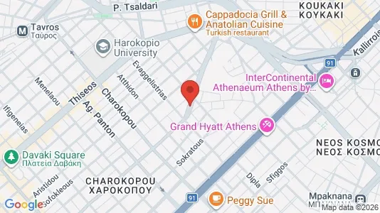 Apartments for rent i Kallithea - kort over placeringen