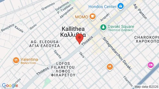 Apartments for rent i Kallithea - kort over placeringen