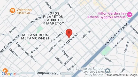 Apartments for rent i Kallithea - kort over placeringen