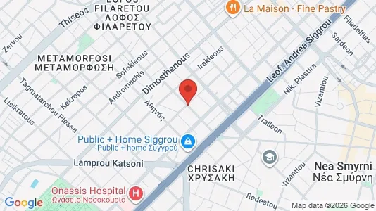 Apartments for rent i Kallithea - kort over placeringen
