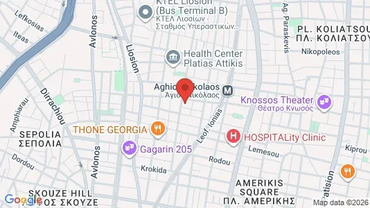 Apartments for rent i Athens Agios Nikolaos - kort over placeringen