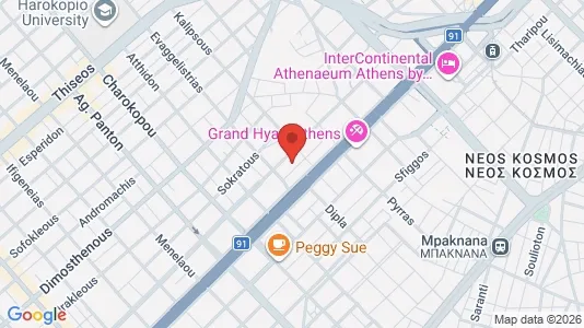 Apartments for rent i Kallithea - kort over placeringen