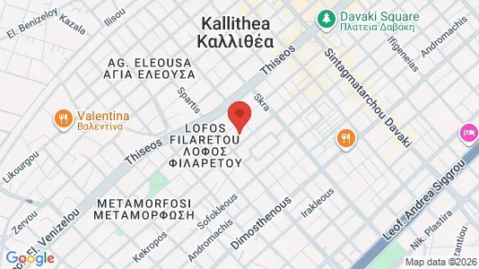 Apartments for rent i Kallithea - kort over placeringen