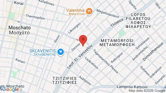 Apartments for rent i Kallithea - kort over placeringen