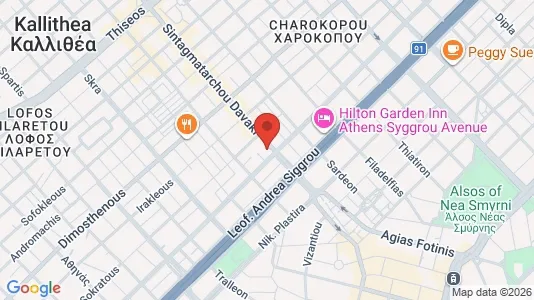 Apartments for rent i Kallithea - kort over placeringen