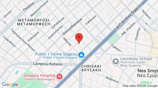 Apartments for rent i Kallithea - kort over placeringen
