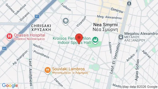 Apartments for rent i Nea Smyrni - kort over placeringen