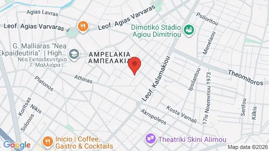 Apartments for rent i Alimos - kort over placeringen