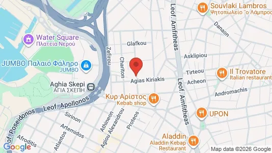 Apartments for rent i Kallithea - kort over placeringen