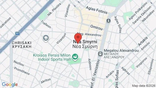 Apartments for rent i Nea Smyrni - kort over placeringen