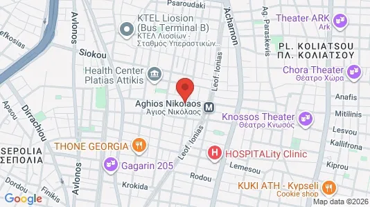 Apartments for rent in Athens Agios Nikolaos - Photo from Google Street View