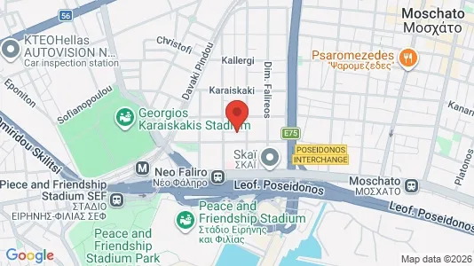 Apartments for rent i Piraeus - kort over placeringen