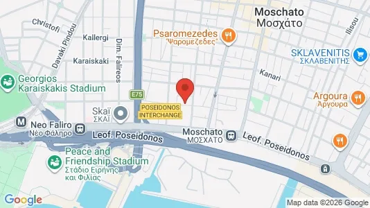 Apartments for rent i Moschato-Tavros - kort over placeringen