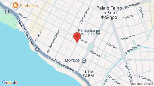 Apartments for rent i Palaio Faliro - kort over placeringen