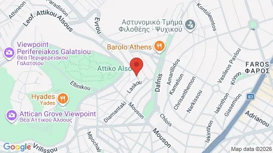 Apartments for rent i Filothei-Psychiko - kort over placeringen