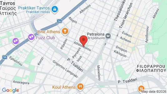 Apartments for rent i Moschato-Tavros - kort over placeringen