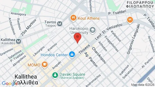 Apartments for rent i Kallithea - kort over placeringen