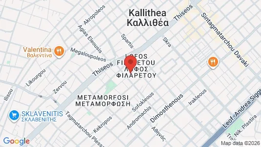 Apartments for rent i Kallithea - kort over placeringen