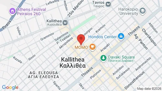 Apartments for rent i Kallithea - kort over placeringen