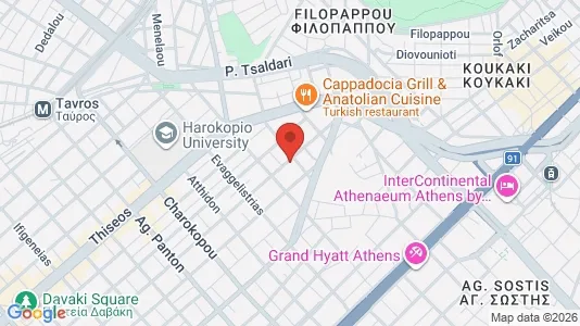 Apartments for rent i Kallithea - kort over placeringen