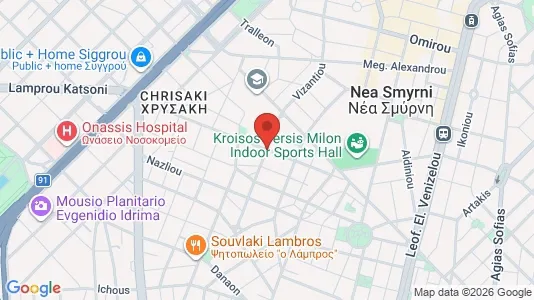 Apartments for rent i Nea Smyrni - kort over placeringen