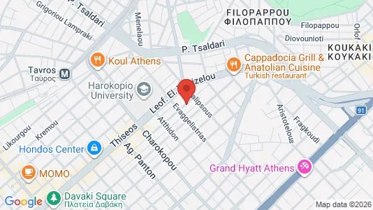 Apartments for rent i Kallithea - kort over placeringen
