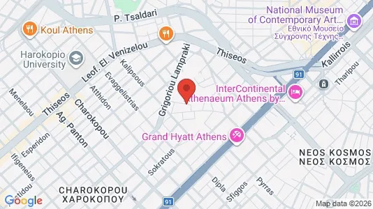 Apartments for rent i Kallithea - kort over placeringen