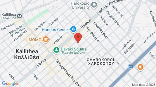 Apartments for rent i Kallithea - kort over placeringen