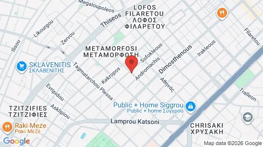 Apartments for rent i Kallithea - kort over placeringen