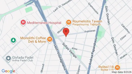 Apartments for rent i Elliniko-Argyroupoli - kort over placeringen
