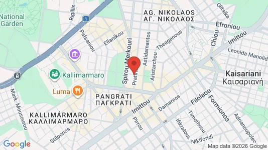Apartments for rent i Kaisariani - kort over placeringen