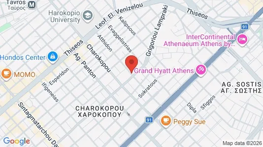 Apartments for rent i Kallithea - kort over placeringen