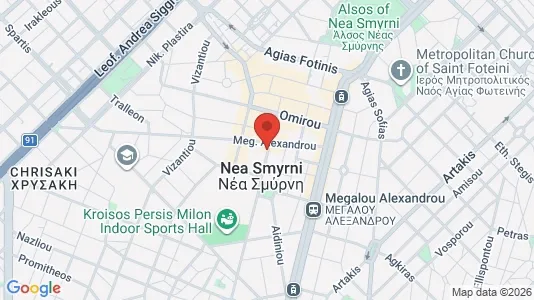 Apartments for rent i Nea Smyrni - kort over placeringen